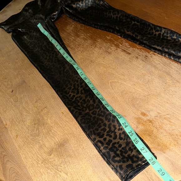 SPANX 20270R High Waist Faux Leather Leggings in Leopard Shine - Picture 7 of 12